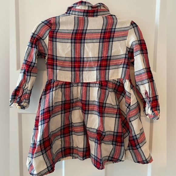 H&M Baby Girl Plaid dress. Red, cream, blue & gold. Great condition size 6-9mth - Picture 2 of 5